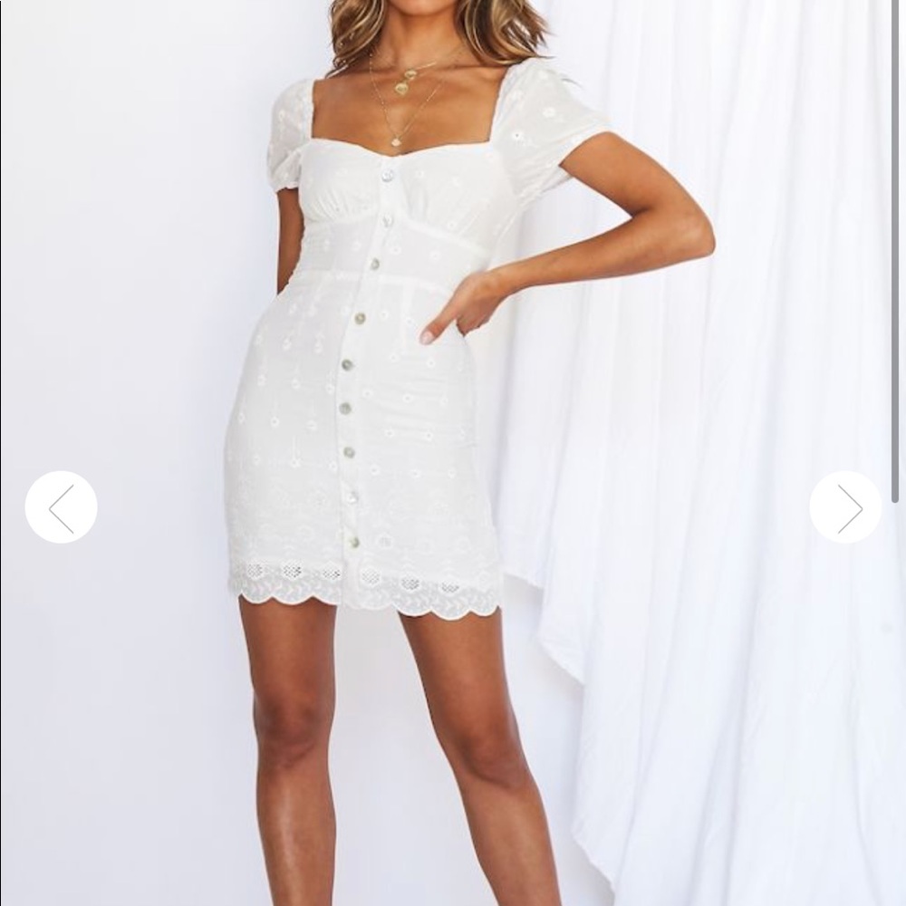 Oscar dress white